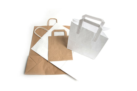 CARRIER BAGS - PAPER TAPE HANDLE TAKEAWAYS BAGS - northeastpaper.co.uk