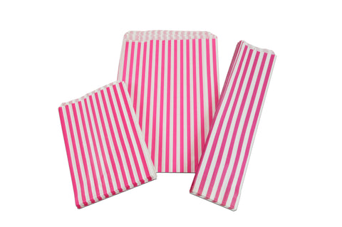 Paper Bags - Printed Candy Stripe (2 Colour Choices)